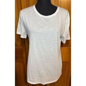 Victoria’s Secret “Love VS” Graphic Short Sleeve White Tee Shirt Size Medium